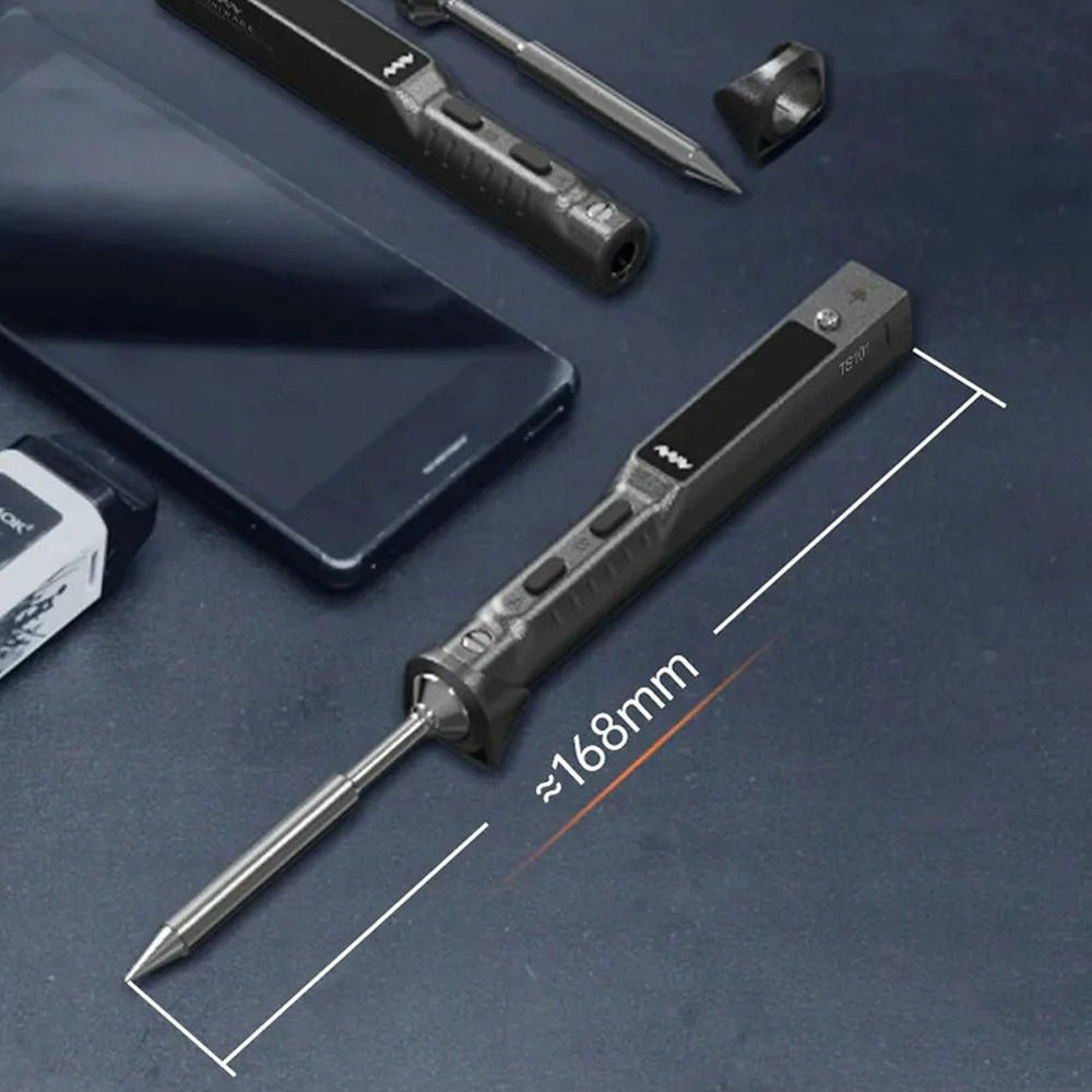 TS101 Smart soldering iron with OLED display & USB - C (includes B2 tip) | Miniware - 9