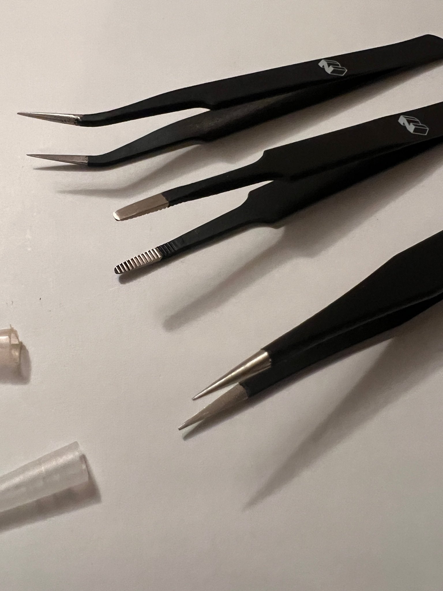 Tweezer set for electronics esd, loose open box clearance | ZedLabz - 1