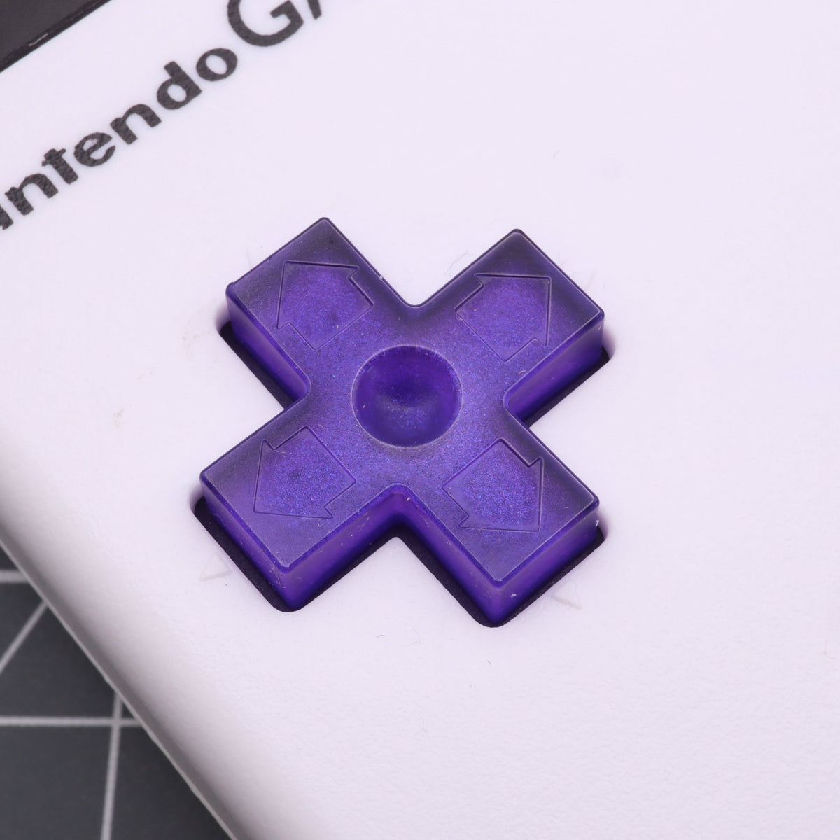 Hand cast custom resin buttons for Nintendo NES controller NES-004 (also fits Game Boy DMG-01) - Grape Candy | Lab Fifteen Co