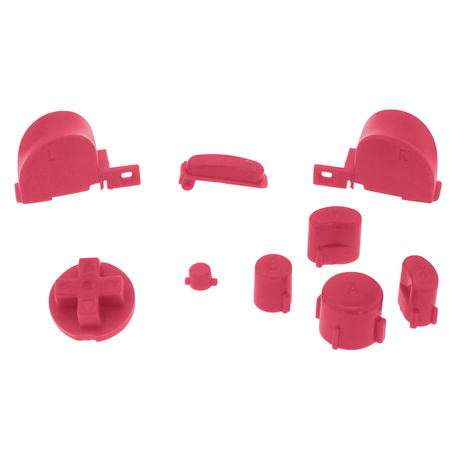 Replacement Button Set For Nintendo GameCube Controllers - Clear Pink | ZedLabz