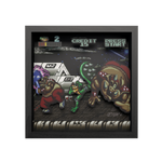 Battletoads: Big bad boot video game (1994) shadow box art officially licensed 9x9 inch (23x23cm) | Pixel Frames