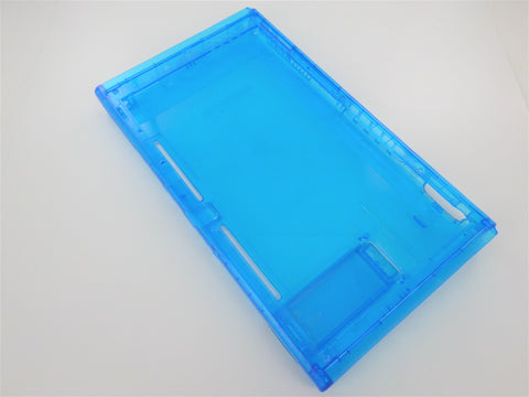 Replacement complete housing repair shell case kit for Nintendo Switch console - Transparent clear blue | ZedLabz