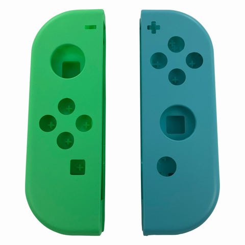 Housing shell for Nintendo Switch Joy-Con controllers replacement - Animal Crossing style green / blue | ZedLabz