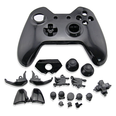 Housing shell for Xbox One controller Microsoft 1st gen 1537 full complete repair kit - Black | ZedLabz