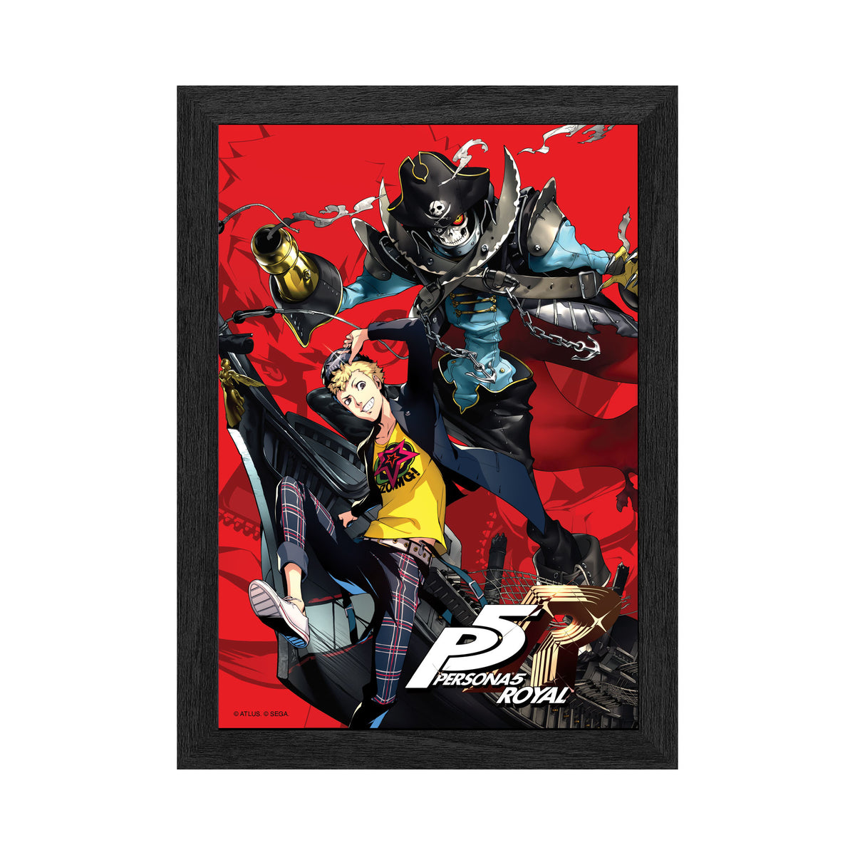 Persona 5 Royal Skull Plax lenticular frame wall art officially licensed 10"x12" inch (25x30cm) | Pixel Frames