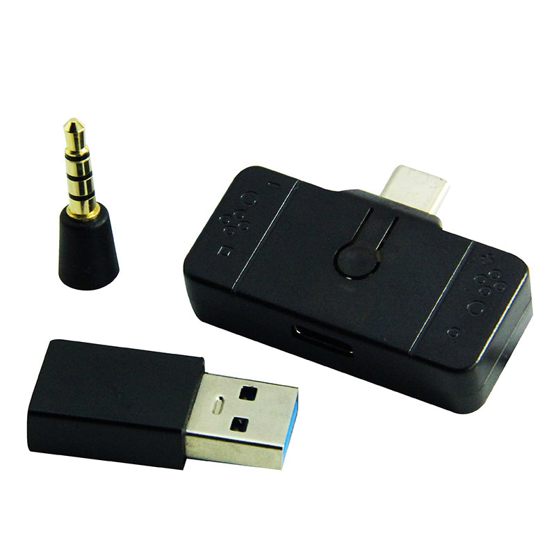 Bluetooth headset adapter set for Nintendo Switch PS4 PC audio transmitter - Black | ZedLabz
