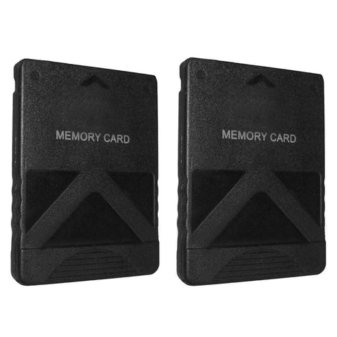 128MB Memory Card For Sony PS2 - 2 Pack Black | ZedLabz