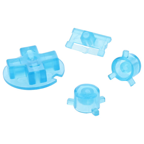 Replacement Button Set For Nintendo Game Boy Pocket - Clear Blue | ZedLabz