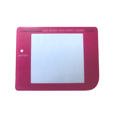 Replacement Plastic Screen Lens For Nintendo Game Boy Original DMG-01 - Pink | ZedLabz