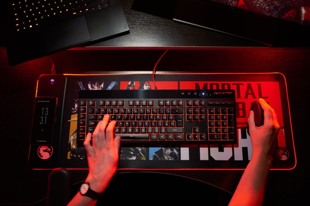 Mortal Kombat Oversize RGB Gaming Mat with Wireless Charger | Numskull