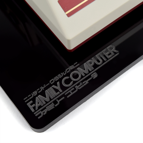 Displai Pro stand for Nintendo Famicom Classic Mini console - Crystal Black | Rose Colored Gaming