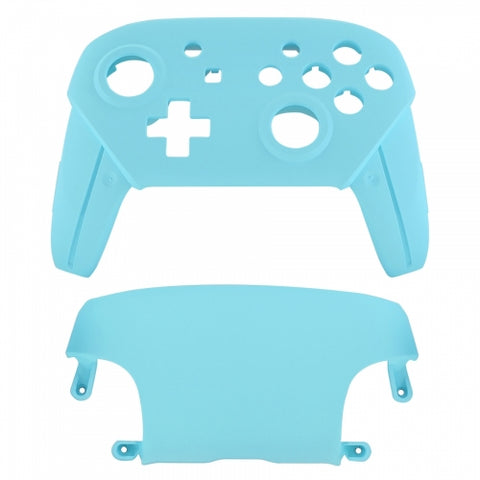 Replacement housing shell for Nintendo Switch Pro controllers front & back cover hard soft touch - Light Blue | ZedLabz
