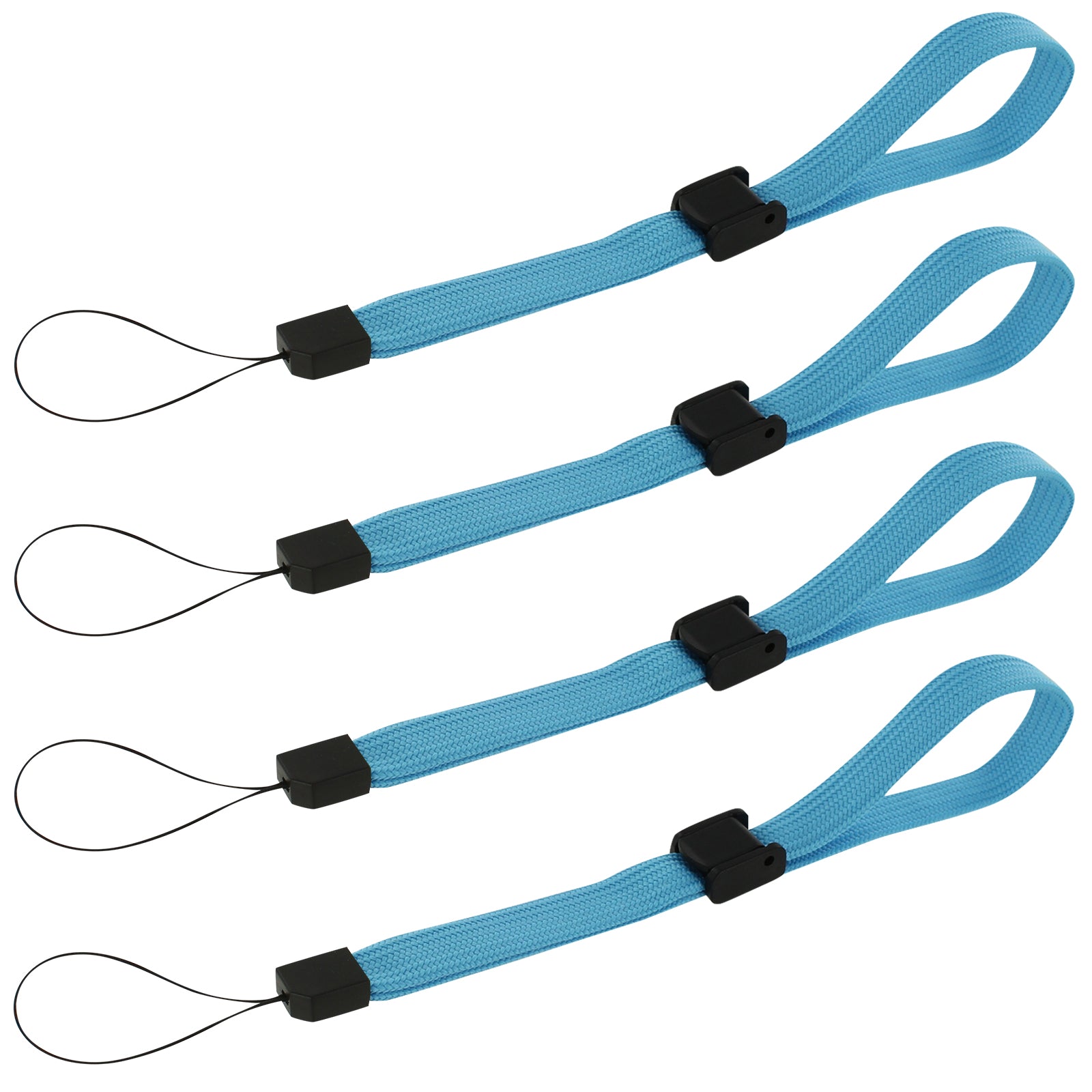 Wrist strap for handheld games consoles, cameras & mobiles adjustable – 4 pack light blue | ZedLabz