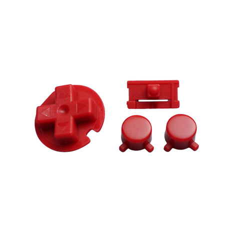 Button set for Nintendo Game Boy Pocket A B D-Pad power switch - Red | Funnyplaying