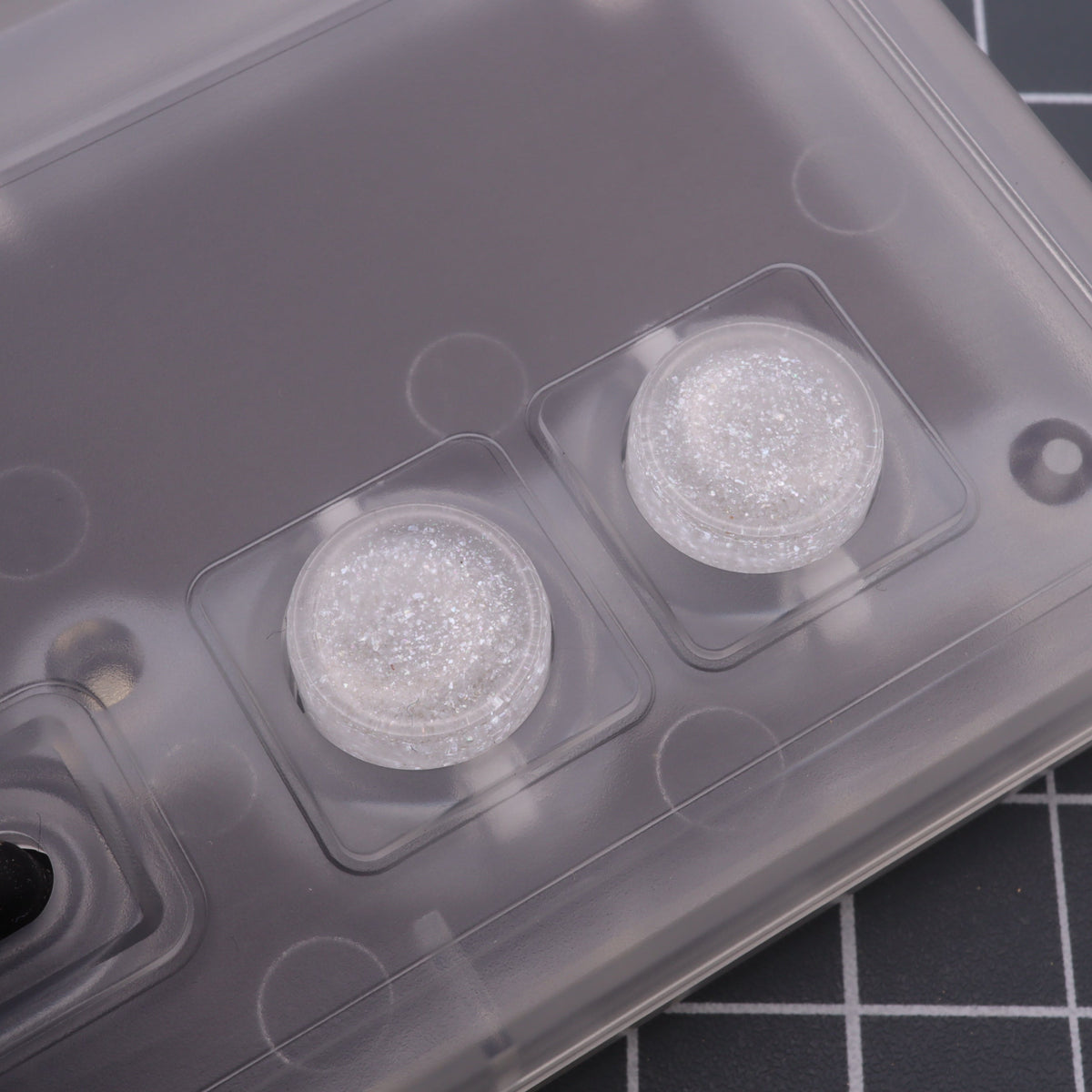 Hand cast custom resin buttons for Nintendo NES controller NES-004 (also fits Game Boy DMG-01) - Pearl White | Lab Fifteen Co