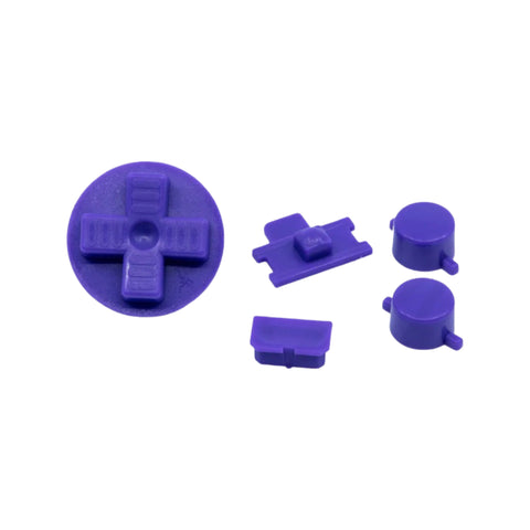 Button set for Nintendo Game Boy DMG-01 original console - Purple | Retro Modding