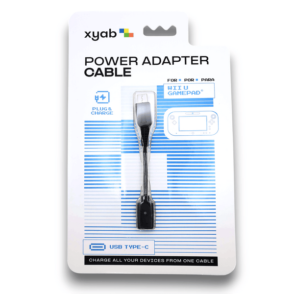 USB-C power adapter cable for Nintendo Wii U GamePad | XYAB - 2