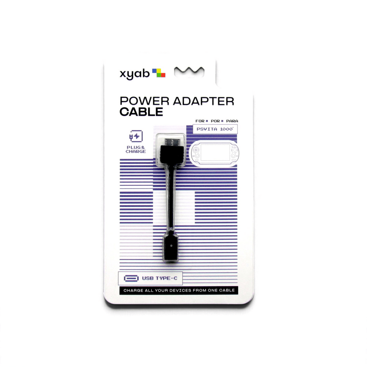USB-C power adapter cable for Sony PS Vita 1000 | XYAB