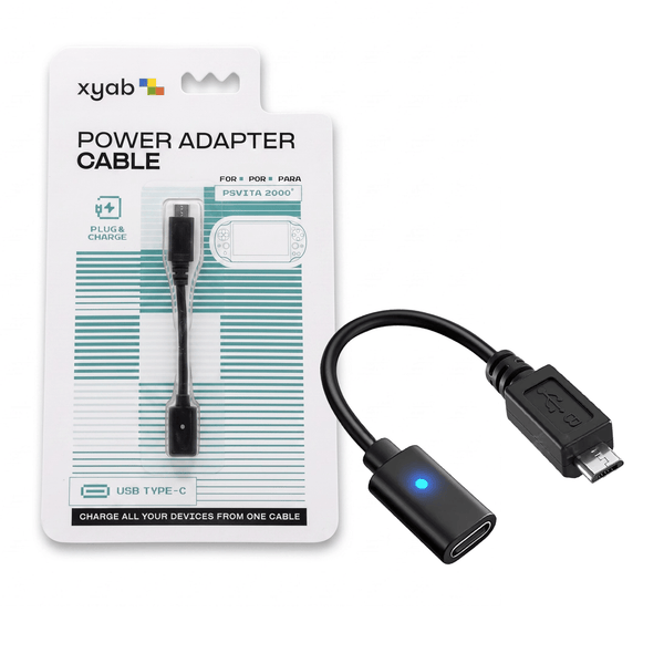 USB-C power adapter cable for Sony PS Vita 2000 | XYAB - 1