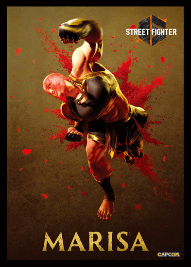 Street Fighter 6 Marisa Plax lenticular frame 3D wall art officially licensed 10"x12" inch (23x30cm) | Pixel Frames - 3