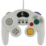 Wired controller for Nintendo GameCube GC vibration gamepad with turbo function - White | ZedLabz