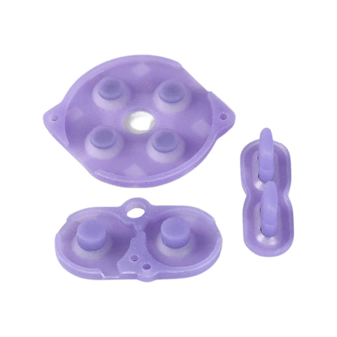 clear purple game boy color silicone button