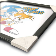 Sonic the Hedgehog Sonic and Tails framed collector print 30 x 40cm | Pyramid