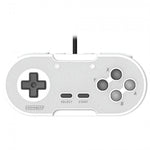 Legacy16 wired USB Snes style controller gamepad for Nintendo Switch, PC, Mac & USB devices - White | Retro-Bit
