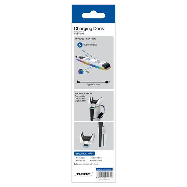 Controller charging dock for PlayStation 5 Slim - White (TP5-3597WH) | Dobe