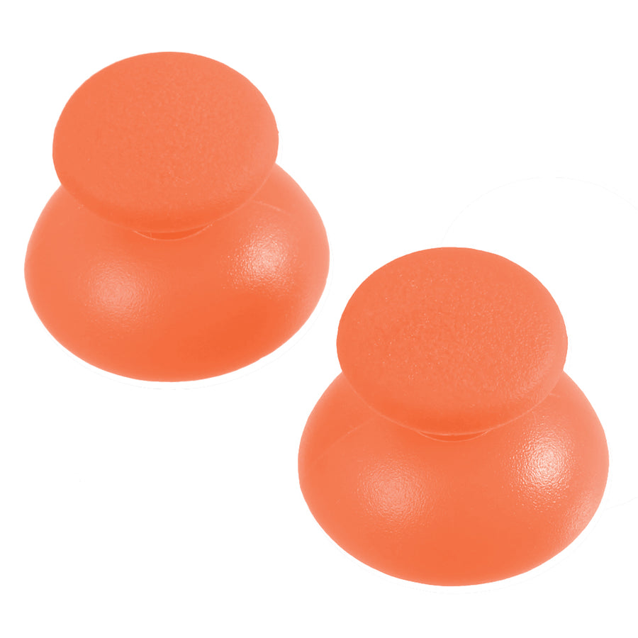 Thumbsticks for Sony PS3 controllers analog rubber convex replacement - 2 pack orange | ZedLabz