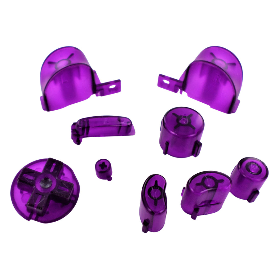 Replacement Button Set For Nintendo GameCube Controllers - Clear Purple | ZedLabz