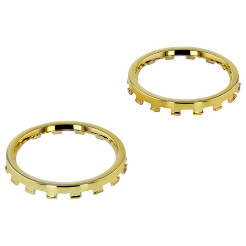 Chrome analog thumbstick rings for Xbox One Elite controller trim 2 pack | ZedLabz / Gold