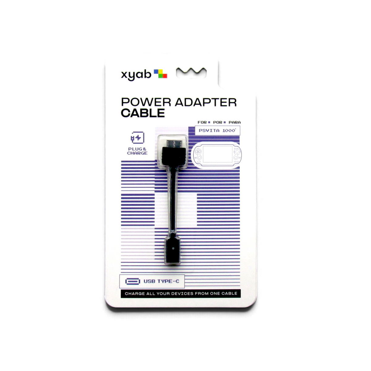 USB-C power adapter cable for Sony PS Vita 1000 | XYAB