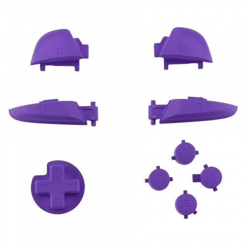 Replacement Soft Touch Button Set For Nintendo Switch Pro Controller - Purple | ZedLabz