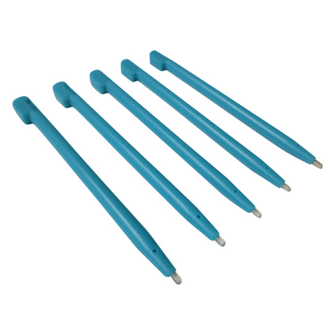 ZedLabz plastic stylus for Nintendo DS Lite (DSL NDSL) slot In touch pen - 5 pack Turquoise | ZedLabz