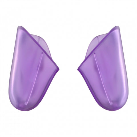 Replacement handle grips for Nintendo Switch Pro controller Left & Right shell - Clear Purple | ZedLabz