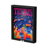 Tetris video game artwork (1989) shadow box art officially licensed 9x9 inch (23x23cm) | Pixel Frames