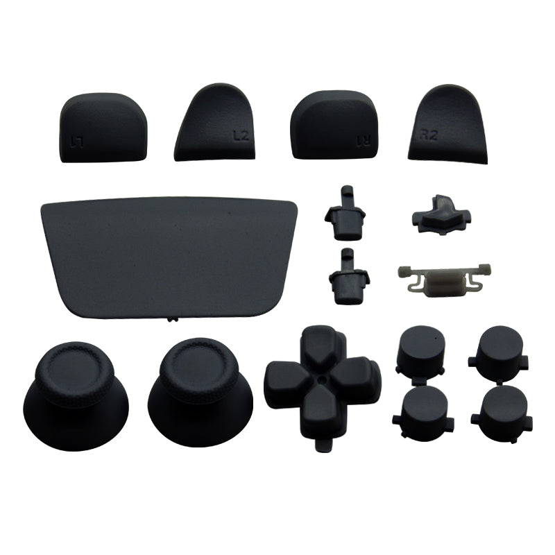 Full Button Set For Sony PS5 Controllers - Black | ZedLabz