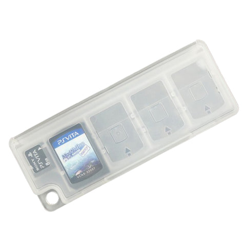 ZedLabz 10 in 1 game card holder protective case storage box for Sony PS Vita - white