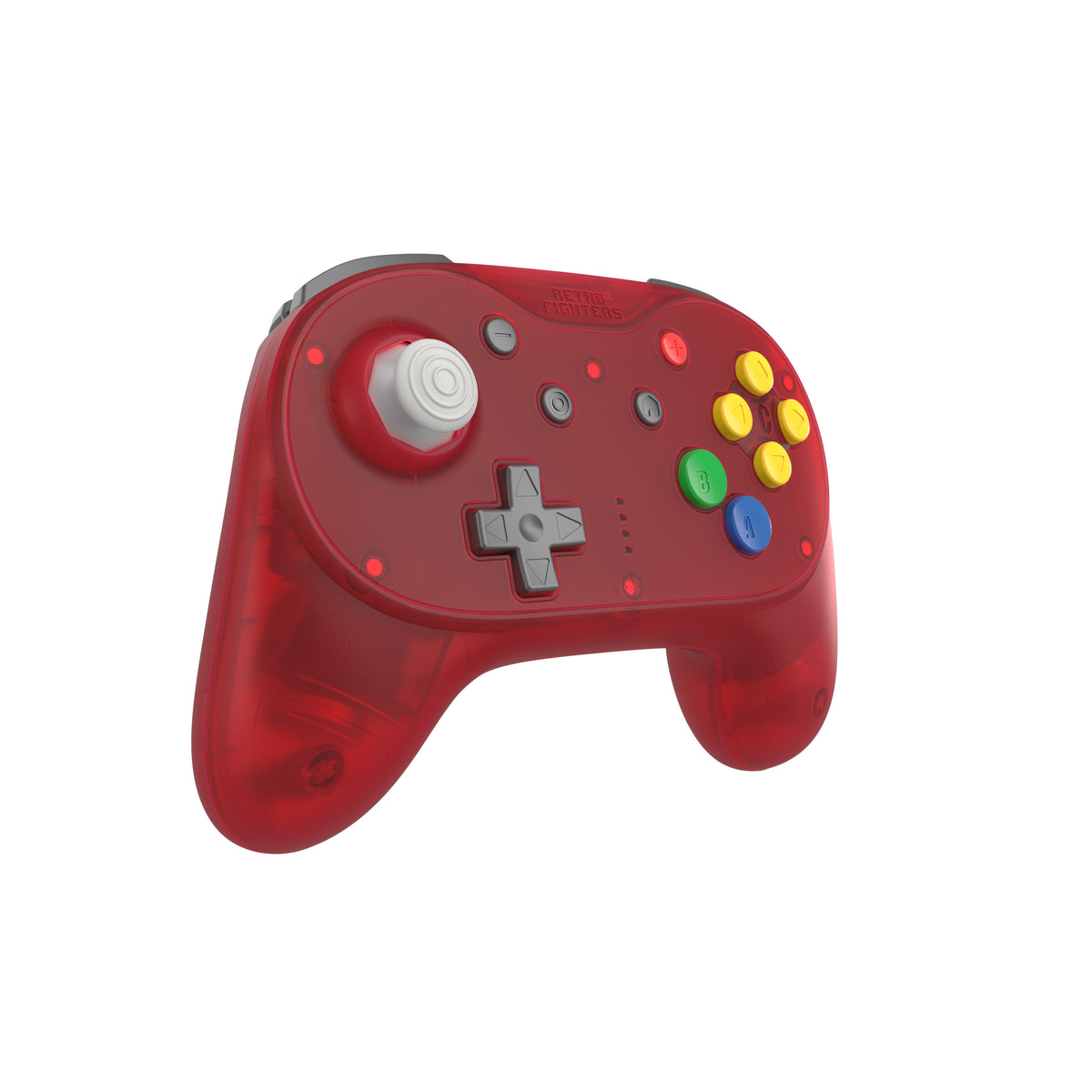 Brawler64 Pro wireless controller for Nintendo 64 N64, Swicth, Switch 2, PC gamepad - Watermelon Red | Retro Fighters