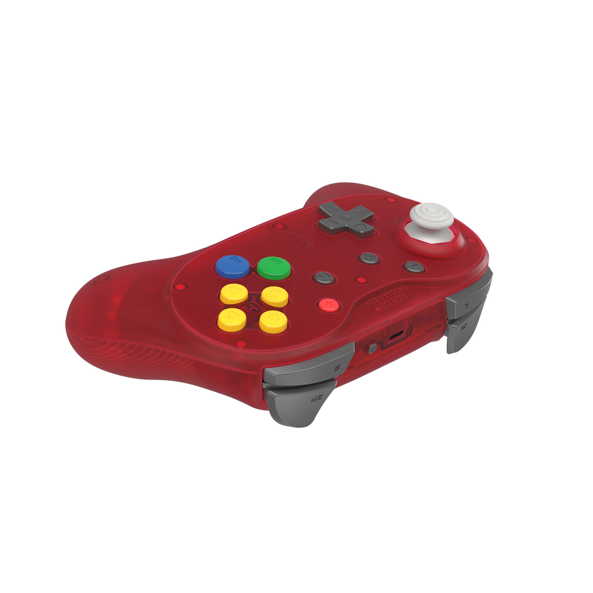 Brawler64 Pro wireless controller for Nintendo 64 N64, Swicth, Switch 2, PC gamepad - Watermelon Red | Retro Fighters