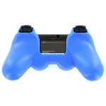 ZedLabz value soft silicone rubber skin grip cover for Sony PS3 controllers - royal blue