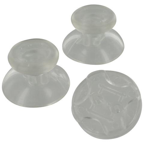 ZedLabz concave analog thumbsticks & D Pad mod kit for Microsoft Xbox 360 - transparent clear