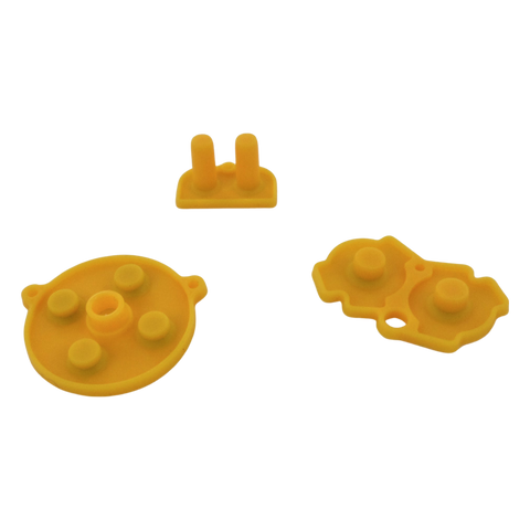 Conductive Silicone Button Contacts For Nintendo Game Boy Advance - Yellow | ZedLabz