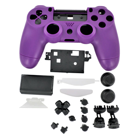 Housing shell for PS4 Slim Pro controller ZCT2 JDM-040 complete replacement - Purple & Black | ZedLabz