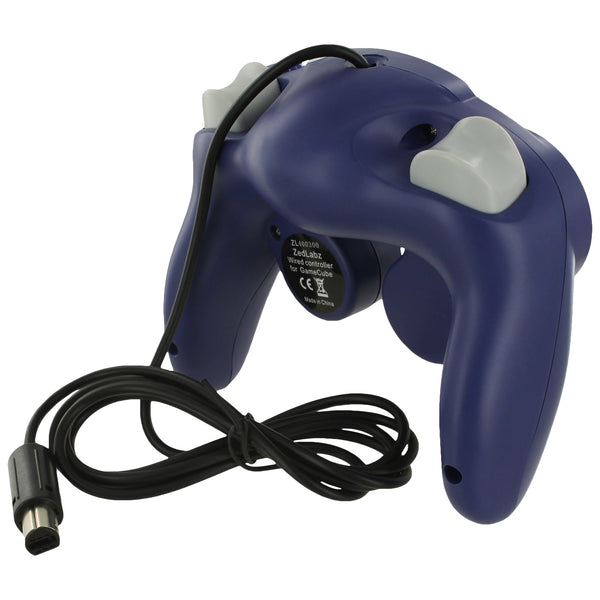 Wired controller for Nintendo GameCube GC vibration gamepad with turbo function - purple | ZedLabz