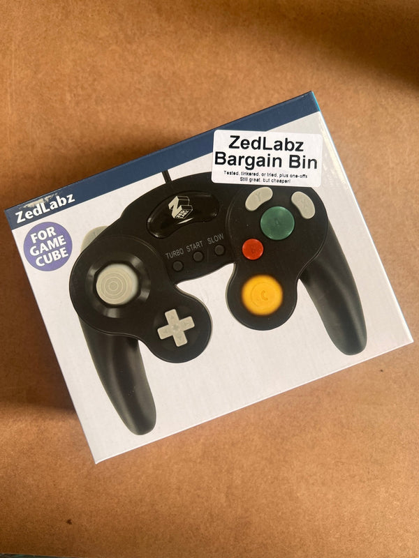 Wired controller for Nintendo GameCube new open box black clearance - 1