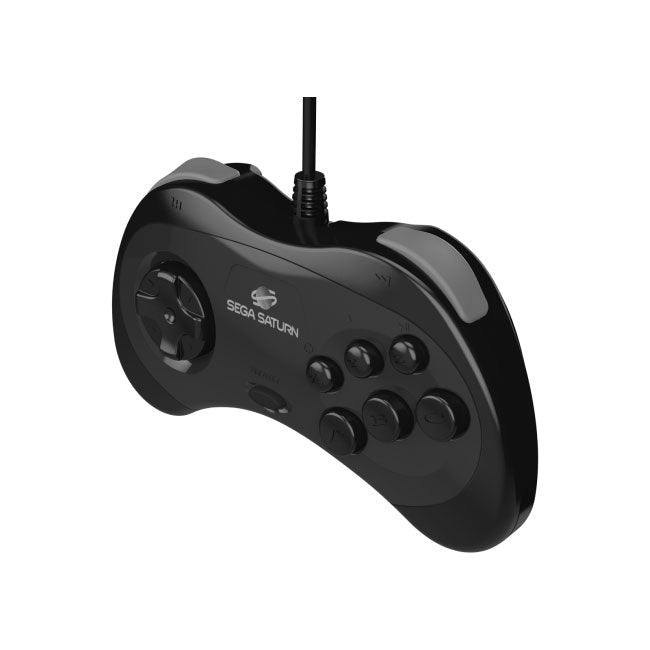 Wired controller pad for Sega Saturn officially licensed - 10ft (3 meters) Black | Retro - Bit - 3