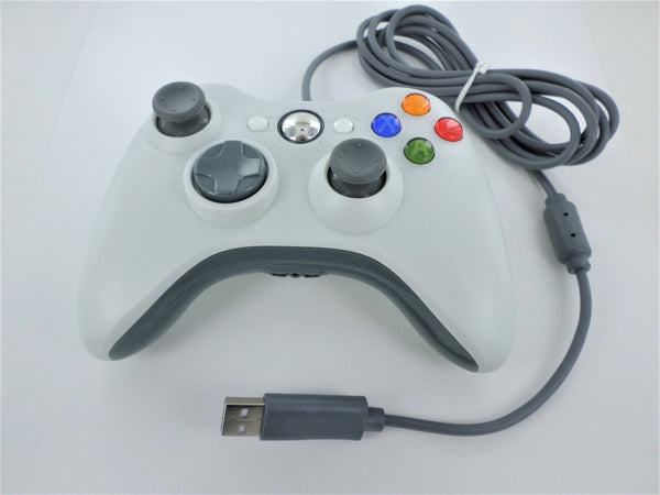 Wired USB Controller for Xbox 360 Slim Compatible Joypad replacement - White | ZedLabz