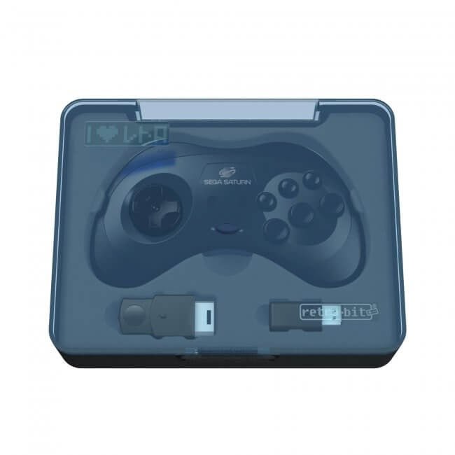 Wireless Controller for Sega Saturn, PC, & Mac 2.4G - Black | Retro - Bit - 7